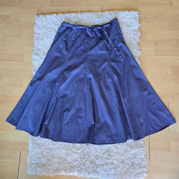 KLEËN Women's Maxi Skirt Size Large Blue Modest - Picture 3 of 11